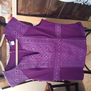 Venus Faux Leather Sleeveless Top. NWOT